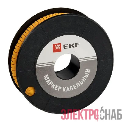 Маркер каб. 4.0кв.мм &amp;quot;L&amp;quot; (ЕС-2) (уп.500шт) PROxima EKF plc-KM-4-L