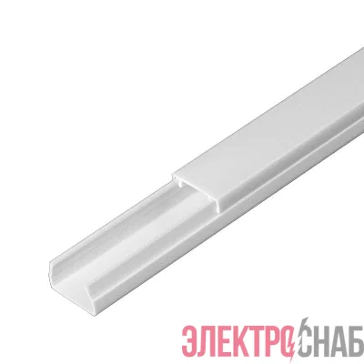 Кабель-канал 15х10 L2000 с двойн. замком бел. Промрукав PR.0325201
