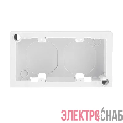 Короб накладной для лицевых панелей 80х150 под 4 модуля 45х22.5 Mosaic Rexant 03-0127