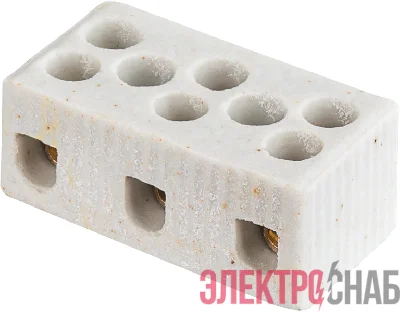 Колодка зажимная винтовая керамическая КЗВ 61 710 NTB-HCR-3-24/WH (уп.20шт) Navigator 61710