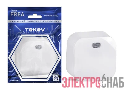 Выключатель 1-кл. ОП Frea 10А IP20 250В с индикацией АБС-пластик бел. TOKOV ELECTRIC TKE-FR-V1I-C01