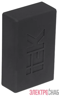 Заглушка КМЗ 40х25 черн. (уп.4шт) ELECOR IEK EL-KK10D-Z-040-025-K02