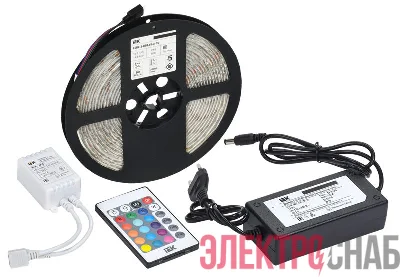 Комплект светодиодной подсветки "Сделай сам" DIY (лента LED 5м LSR-5050RGB60-