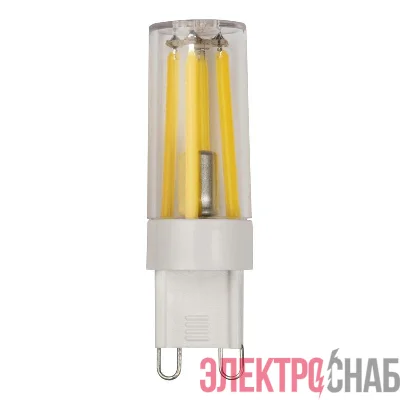 Лампа светодиодная филаментная PLED-G9 PRO 6Вт 4000К 480лм 230В d16.5х55мм JazzWay 5062641