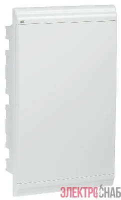 Бокс ЩРВ-П-36 мод. встраив. пластик IP41 PRIME бел. дверь IEK MKP82-V-36-WD-41-05