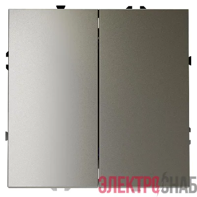 Переключатель проходной 2-кл. СП S70 10А механизм шелк Voltum VLS020304