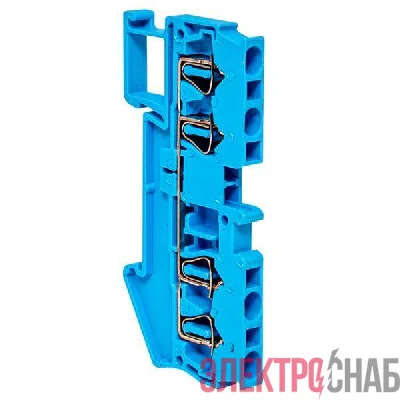 Колодка клеммная ST-2.5 28А 4 вывода пружинная син. PROxima EKF plc-jxb-st-2.5-4-blue