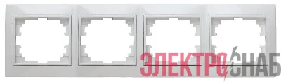 Рамка 4-м СП Plano 1-504-01 гор. бел. Intro Б0027629