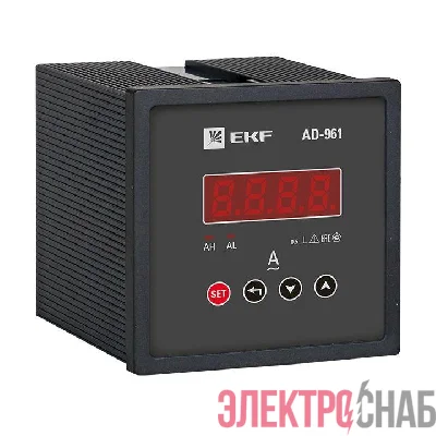 Амперметр цифровой AD-961 1ф на панель 96х96 EKF ad-961