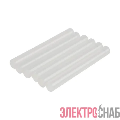 Стержень клеевой d11мм L100мм прозр. (блист.6шт) Rexant 09-1225