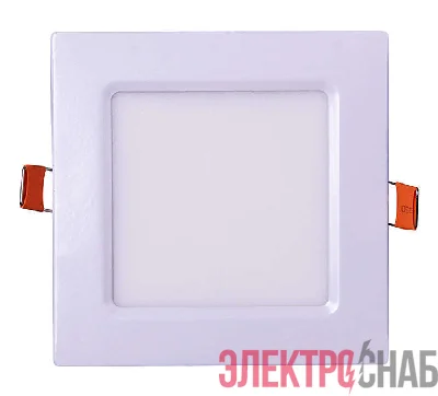 Светильник светодиодный PPL-S WH 6Вт 4000К IP40 120мм ДВО встраив. ультратонкий квадрат JazzWay 5008229A