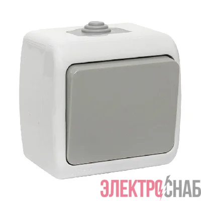 Выключатель 1-кл. ОП Мурманск 10А IP54 сер. EKF EFV10-021-30-54