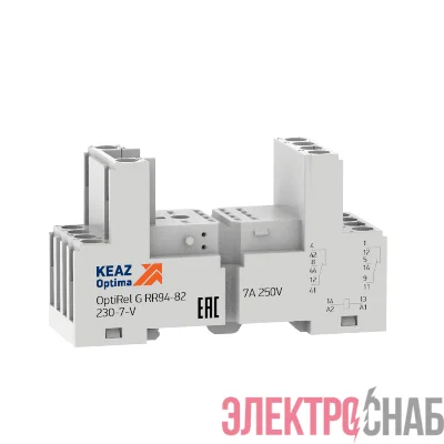 Розетка для реле OptiRel G RR94-82-230-7-V КЭАЗ 281172