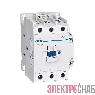 Контактор NC8-100/W 3п 100А кат. 100-250В AC/DC 1НО+1НЗ (R) CHINT 506525