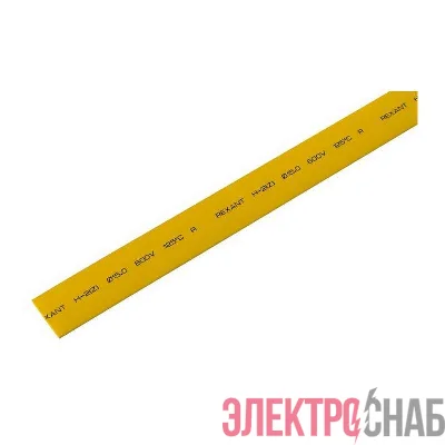 Трубка термоусадочная 15.0/7.5 1м жел. REXANT 21-5002