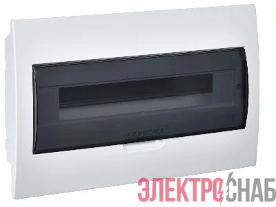 Бокс ЩРВ-П-18 мод. встраив. пластик IP41 GENERICA MKP12-V-18-41-G