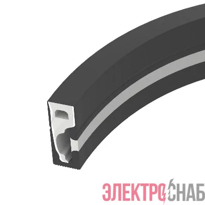 Профиль силиконовый WPH-FLEX-0616-SIDE-S9-5m FULL BLACK силикон (уп.5м) Arlight 045842