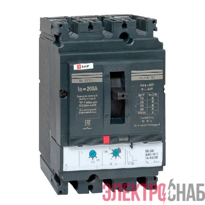 Выключатель автоматический 3п 250/200А 45кА ВА-99C Compact NS PROxima EKF mccb99C-250-200
