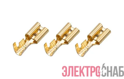 Клемма плоская (гнездо-6мм) 1-1.5кв.мм (DJ622-D4.8х0.5B) Rexant 08-0920