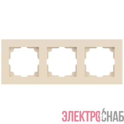 Рамка 3-м СП Accent 6-503-02 сл. кость Intro Б0063781