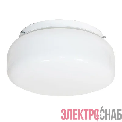 Светильник НПО 22-2х60-210 "Таблетка" d260 2х60Вт E27 IP20 опал Элетех 1005150220