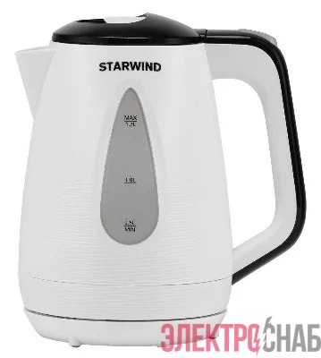 Чайник электрический SKP3213 1.7л 2200Вт бел./черн. (корпус пластик) STARWIND 1416522