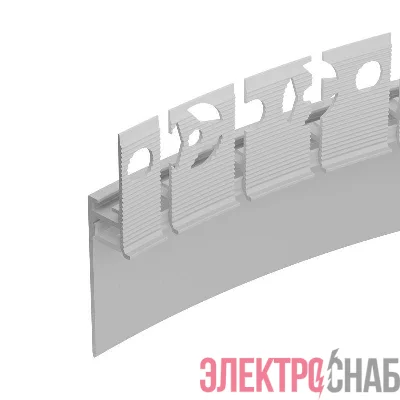 Профиль PLINTUS-FANTOM-BENT-H35-SIDE-2000 WHITE L2000 алюм. Arlight 043675(1)