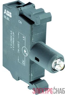 Патрон MLBL-01Y со встроен. светодиод. желт. 24В AC/DC ABB 1SFA611621R1013