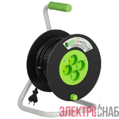 Удлинитель на пластик. катушке 4х40м без заземл. KAT-2x1-40m Greenline ПВС 2х1 Эра Б0065087