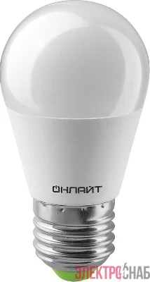 Лампа светодиодная 82 913 OLL-G45-10-230-4K-E27-PROMO 10Вт ОНЛАЙТ 82913