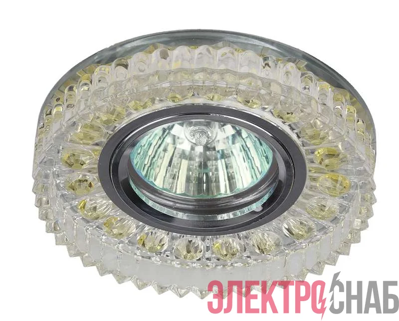 Светильник DK LD14 SL/WH декор cо светодиодной подсветкой MR16 прозр. ЭРА Б0028079