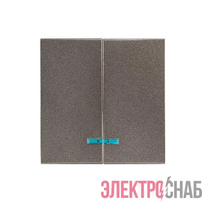 Панель лицевая Валенсия для выключателя 2-кл. с индикатором 10А графит PROxima EKF ESV10-L-123-60