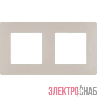 Рамка 2-м Etika сл. кость IEK 672512