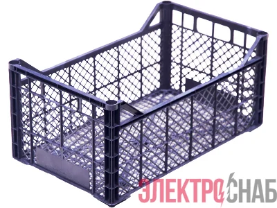 Ящик 500х300х220 прямая сетка  чёрный 103-220 103-220