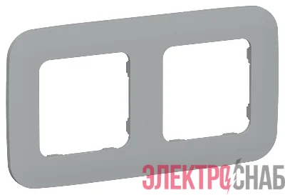 Рамка 2-м СП FLITE РУ-2-А-ФлС сер. IEK FI-M22-31-20-K03