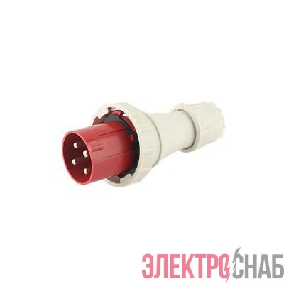 Вилка переносная PPC 034 3Р+РЕ 63А 380В IP67 Pro JazzWay 5072411