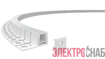 Профиль алюминиевый гибкий для встр. в ГКЛ 2000х16х14мм (36х14мм вылет 20мм макс. шир. ленты 12мм) VARTON V4-R0-70.0001.KIT-1614G