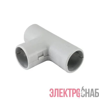 Тройник соединительный для труб d25 сер. TOKOV ELECTRIC TKE-TDT-25-C06