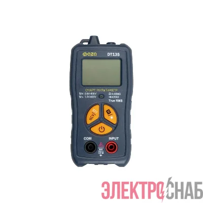 Мультиметр смарт цифровой DT135 карманный встроен. фонарь ФАZА 5061262