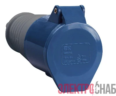 Розетка кабельная 16А 220В 2P+PЕ ССИ-213 IP44 IEK PSR21-016-3