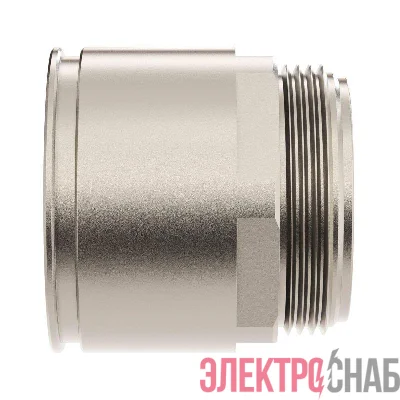 Муфта труба-коробка d50мм IP66/IP67 М50х1.5 никелир. латунь DKC 6111-A50