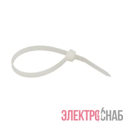 Хомут кабельный 4.8х150 нейл. бел. (уп.100шт) EKF plc-c-4.8x150