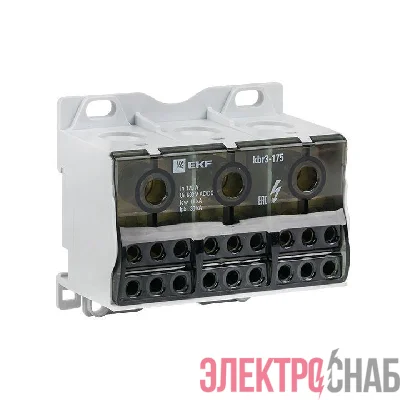 Блок распределительный КБР тройной 175A PROxima EKF kbr3-175