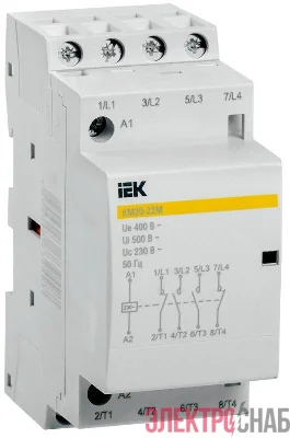 Контактор модульный КМ20-22М AC ИЭК MKK11-20-22