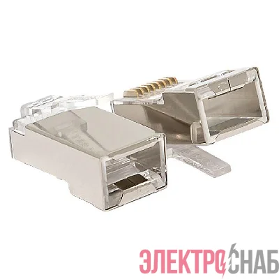 Коннектор RJ45 (8P8C) кат.5E экранир. TERACOM универс. (уп.20шт) EKF TRC-PLUG-5EFTP-20