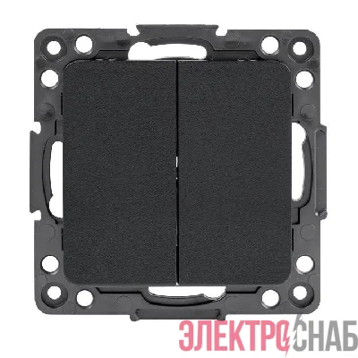 Выключатель 2-кл. Стокгольм 10А механизм черн. PROxima EKF EZV10-023-10