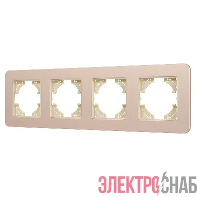 Рамка 4-м FRM-AKIRY-SFAL-4-GD алюм. Arlight 049745