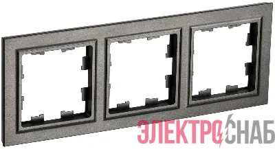 Рамка 3-м BRITE РУ-3-БрТБ бронза IEK BR-M32-K45