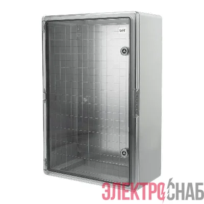 Корпус ЩМПп 600х400х200мм УХЛ1 IP65 с прозр. дверцей и монтажной панелью АБС пластик. Rexant 11-0417