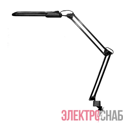 Светильник Дельта настол. на струбцине с ЭПРА 11Вт с лампой КЛЛ 2G7 черн. Трансвит 135